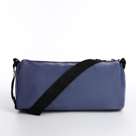 Youth bag with a zipper, blue color-5