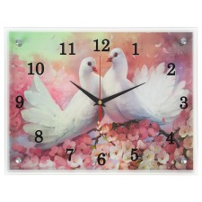 Carty clock is wall-mounted, interior 