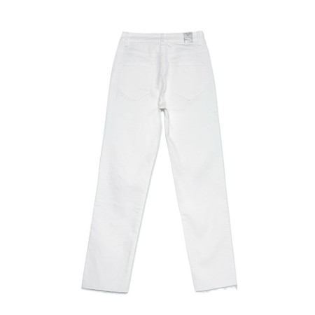 Jeans shortened female Conte Elegant Straight Leg, size XS, White color-7
