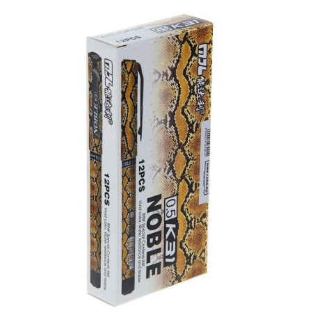 Gel pen "Snake" 0.5 mm, black rod, needle writing node-1