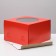 Confectionery packaging with a window, red, 30 x 30 x 19 cm
