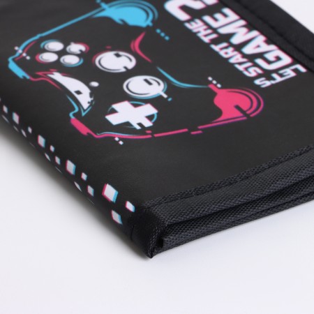 Children's wallet on Velcro "chosen", black color-2