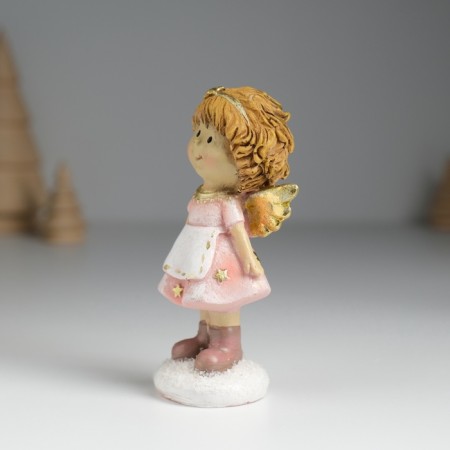 Polystone souvenir "Angel in a pink dress and apron" MIX 4.5x3.5x9.5 cm-2