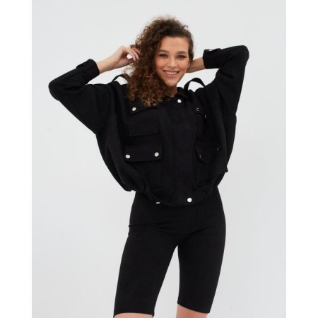 Bomber female minku Black color, rr 46-3