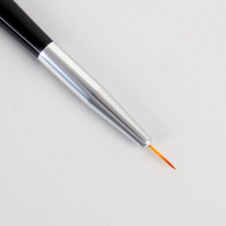 Brush for increasing and design of the nails "hair", bilateral, half -binding/point, 18.5 cm, d = 0.7 cm, black color-3