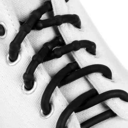 Shoes for shoes, steam, silicone, round d = 5 mm, 45 cm, black color-1