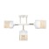Snovellah chandelier 3he27 40W white-gold 53x26x27 cm Bayerlux