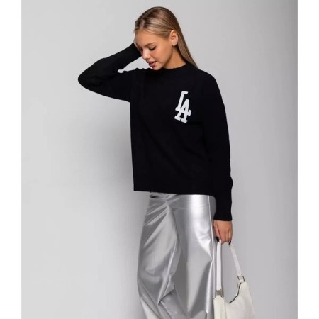 Female jumper, black color, size 44-48 (One size)-2