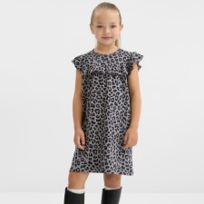 Baby dress with ruffles KAFTAN TRENDY GREY R.30 (98-104)