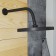 Shower watering can Iddis spahome spa26bpi64, upper, round, d = 260 mm, ABS plastic, black
