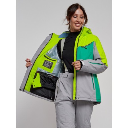 Ski jacket female winter, size 48, light color-11