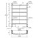 ARIS Robe electric heated towel rail, 400x600 mm, 6 crossbars, white