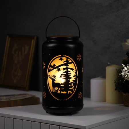 Figure light "Deer in the forest", 12.3x23 cm, 1 LED. Aaah3 (not in the set.), The glow is warm white