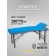 Cosmetological couch Pro-Strong SV, three-section, size 190 × 70 × 68-84 cm, blue color