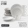 Set of dishes Magistro Jarwah Lausanne, 16 objects, porcelain, gray