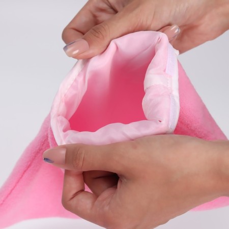 Socks for paraffin therapy, 28 × 21 cm, pink color-4