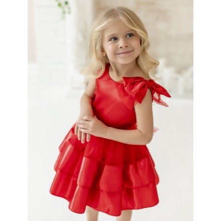 Sofia dress, height 98 cm, red color-9