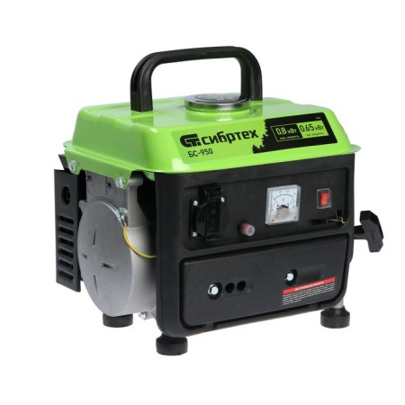 Generator Sibrtekh BS-950, gasoline, 2t, 0.8 kW, 220 V, 4 l, manual start