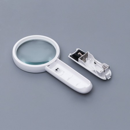 Lupa 3x, d = 8cm, with backlight, 2 aaa, white-8