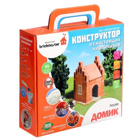 Ceramic designer for children's creativity "House", 99 details