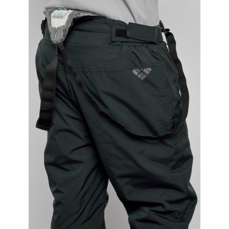 Semi-combinezone ski insulated male winter, size 48, dark green color-12