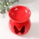Aroma lamp ceramics "butterfly" red 7.2x7.2x8.9 cm