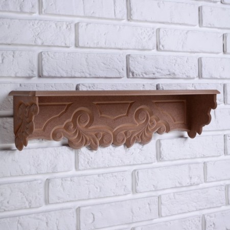 The shelf is a hinged "Provence", 1 regiment, 49 × 13 × 14 cm