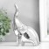 Souvenir Ceramics "Elephant - Dobrot Up" silver 8x5.3x14 cm