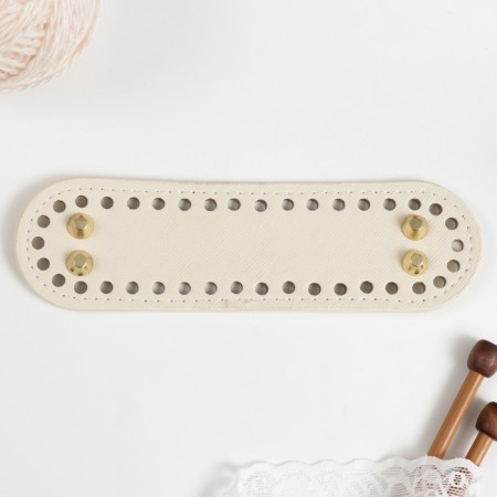 The basis for knitted products to the leatherette "elongated oval" 5x18 cm-2