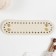 The basis for knitted products to the leatherette "elongated oval" 5x18 cm