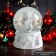 Souvenir Polystone Water Ball "Snowman in a hat with pompom" 7x6.7x8.8 cm