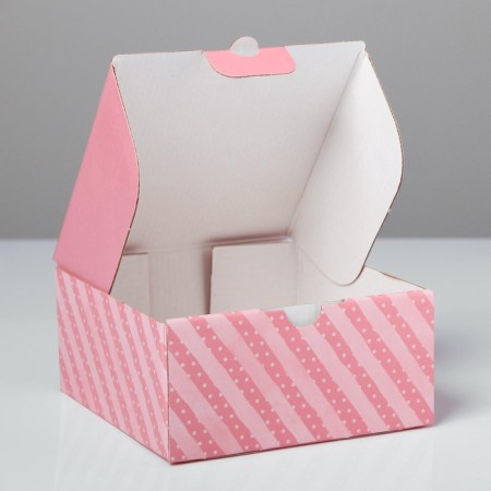 Box - Penal, Gift packaging, “From March 8!”, 15 x 15 x 7 cm-5