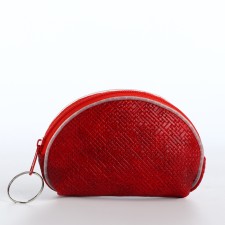 Women's wallet with lightning, red color