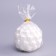 Figure candle "Babble" Round, 5.5x5.5 cm, white pearls