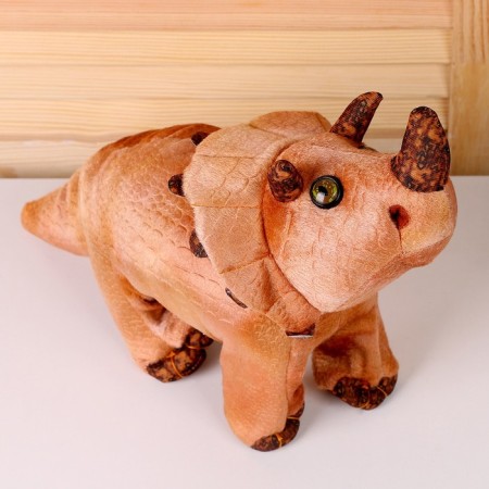 Soft musical toy "Dinosaurus", 42 cm, beige color