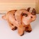 Soft musical toy "Dinosaurus", 42 cm, beige color