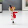 Polystone souvenir "Dancing clown with a cylinder" Red-white 8x3x4.5 cm