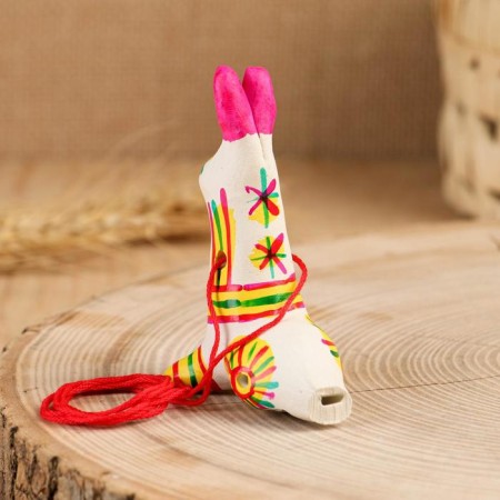 Filimonovskaya toy - whistle "Hare"-8