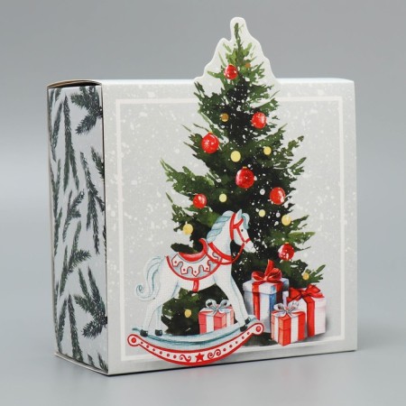 Folding box "Happy New Year", 15 x 15 x 8 cm, new year-3