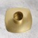 Square Square Metal for one candle, 7x3 cm, gold