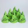 Paper cap "Happy birthday!" Pixels, set 6 pcs.