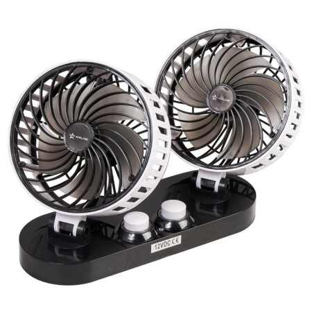 Fan in the double 2x15cm 12V plastic, ACF-12-06-2