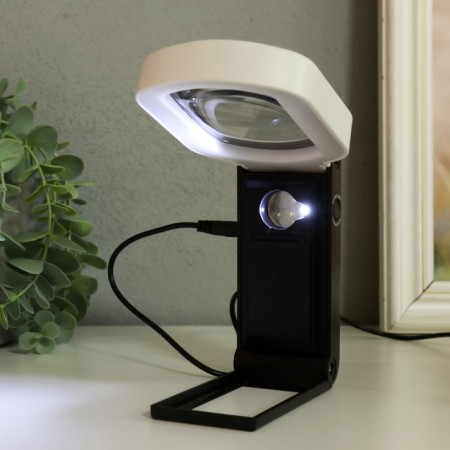 Lupa-lupa x10 x25 for LEDX24 creativity from 3AA+ usb lens d = 1 cm and 12.5 cm 5x8.3x22 cm-9
