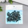 Beads for creativity plastic "Marble. Black" d = 0.8 cm set 20 g