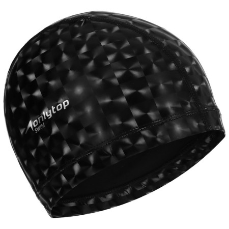 Шапочка для плавания взрослая ONLYTOP, тканевая, обхват 54-60 см-6