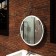 Mirror Uperwood Round LED, 65x65 cm, backlight, sensory switch, white belt