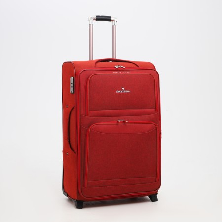 Big suitcase 28 ", a lightning department, code castle, 3 wheels, 2 outer pockets, red color-1