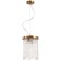 Suspended Frostyle 2XE14 40W lamp, size 20x20x31-70 cm, bronze color