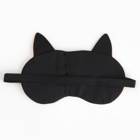 Sleep mask with ears "Pyosha", 19.3 x 13 cm, orange color-3