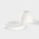 Tea steam porcelain share "Lavender", 2 items: a cup 250 ml, a saucer d = 15 cm, white color